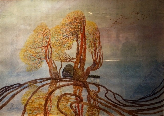 赏傅启水彩画艺术作品民展欣赏