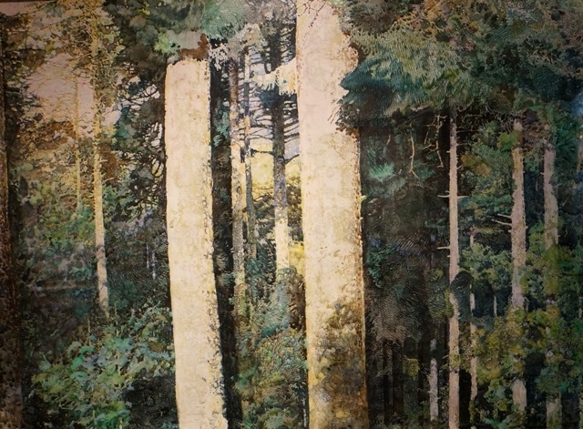 赏傅启水彩画艺术作品民展欣赏