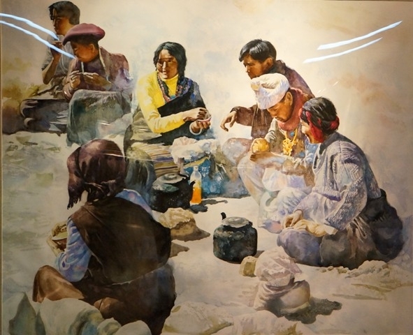 赏傅启水彩画艺术作品民展欣赏