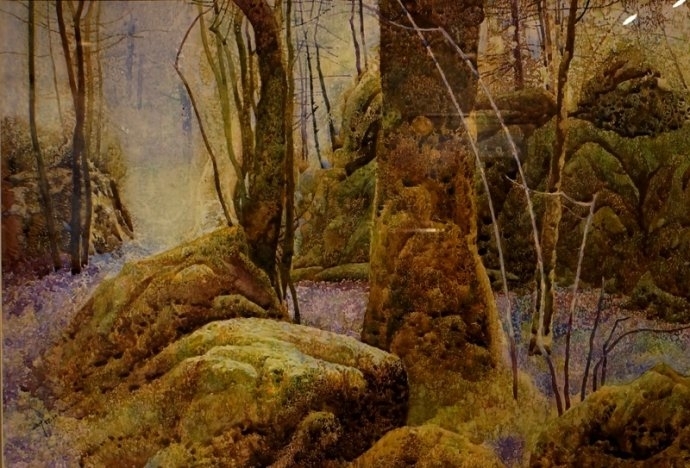 赏傅启水彩画艺术作品民展欣赏