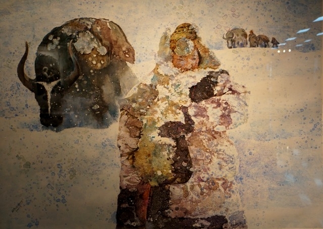 赏傅启水彩画艺术作品民展欣赏