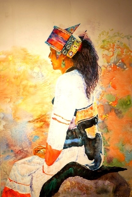 赏傅启水彩画艺术作品民展欣赏