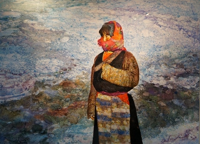 赏傅启水彩画艺术作品民展欣赏