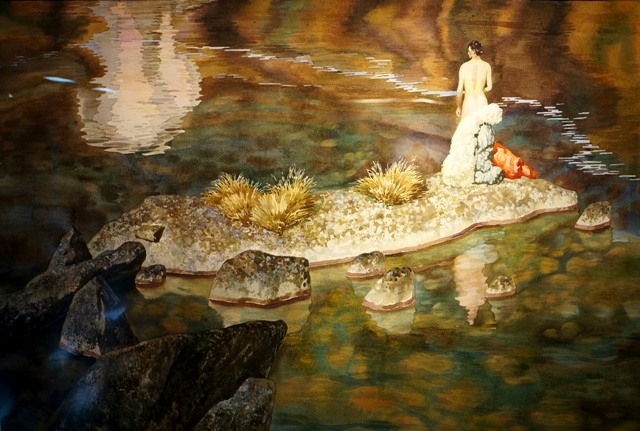 赏傅启水彩画艺术作品民展欣赏