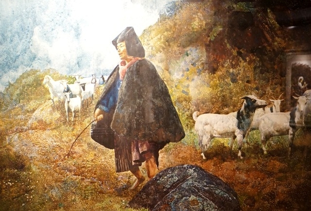 赏傅启水彩画艺术作品民展欣赏