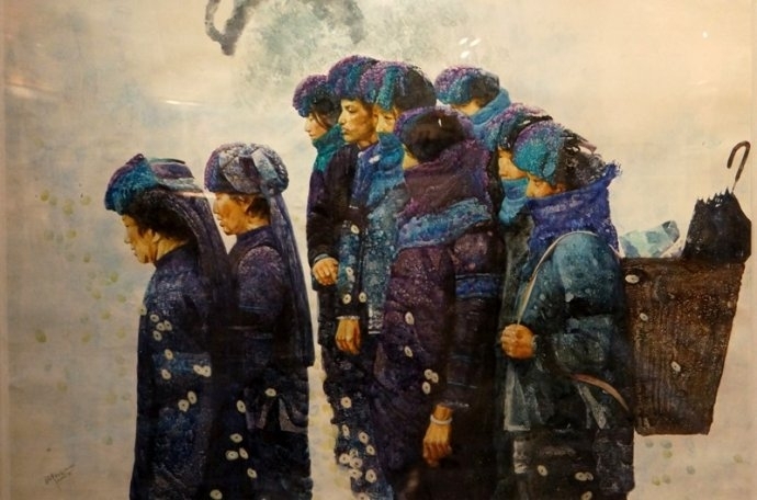 赏傅启水彩画艺术作品民展欣赏
