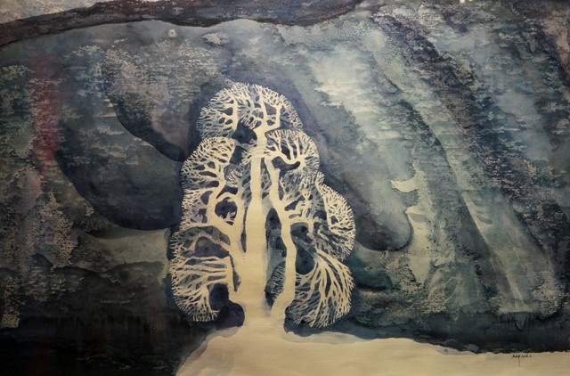 赏傅启水彩画艺术作品民展欣赏