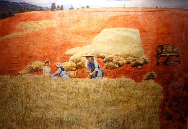 赏傅启水彩画艺术作品民展欣赏