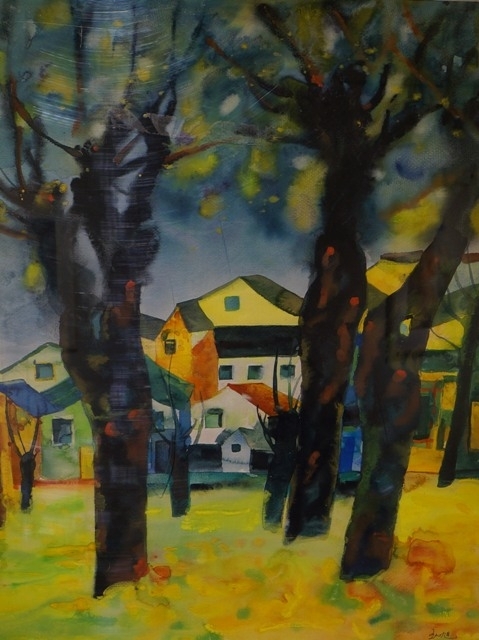 上海-仁川-青岛水彩画交流展