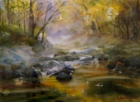 上海-仁川-青岛水彩画交流展