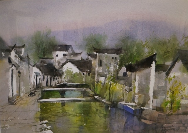 上海-仁川-青岛水彩画交流展