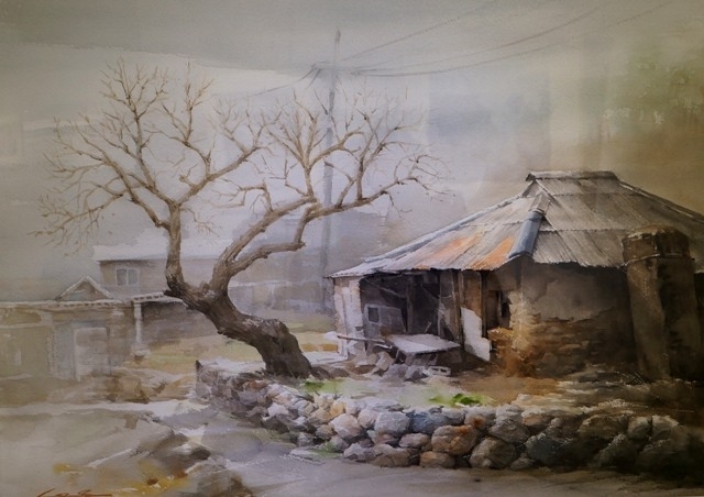 上海-仁川-青岛水彩画交流展