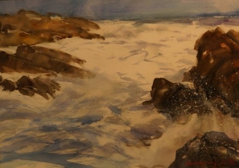 上海-仁川-青岛水彩画交流展