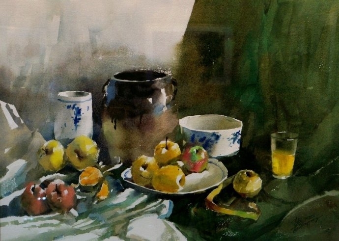 中外水彩画家交流作品欣赏
