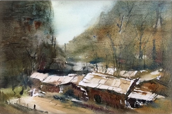 孔凡静风景水彩画作品欣赏 