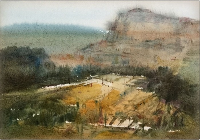 孔凡静风景水彩画作品欣赏 