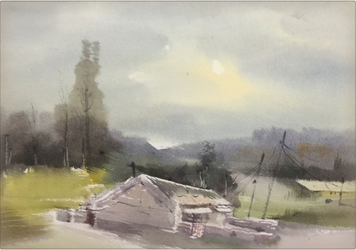 孔凡静风景水彩画作品欣赏 