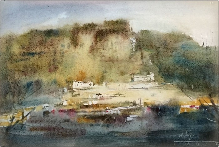 孔凡静风景水彩画作品欣赏 