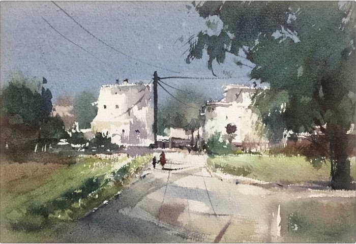孔凡静风景水彩画作品欣赏 