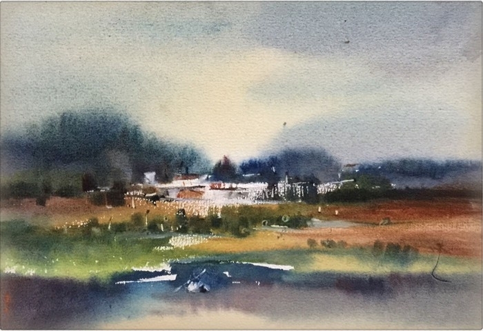 孔凡静风景水彩画作品欣赏 