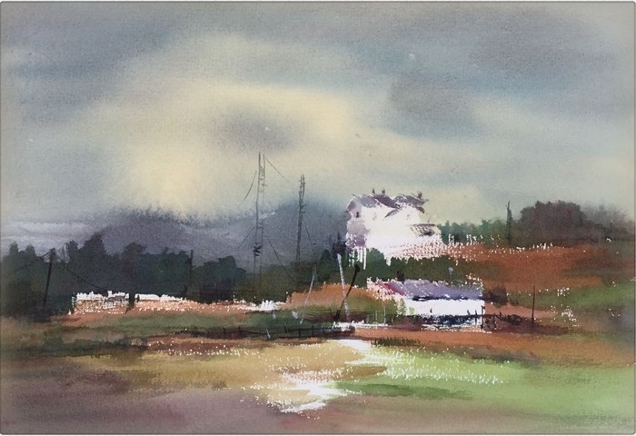 孔凡静风景水彩画作品欣赏 