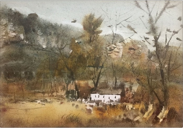 孔凡静风景水彩画作品欣赏 