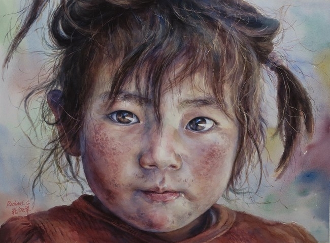 晁铁军水彩画艺术作品欣赏