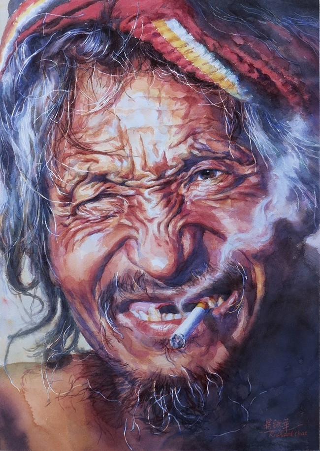 晁铁军水彩画艺术作品欣赏