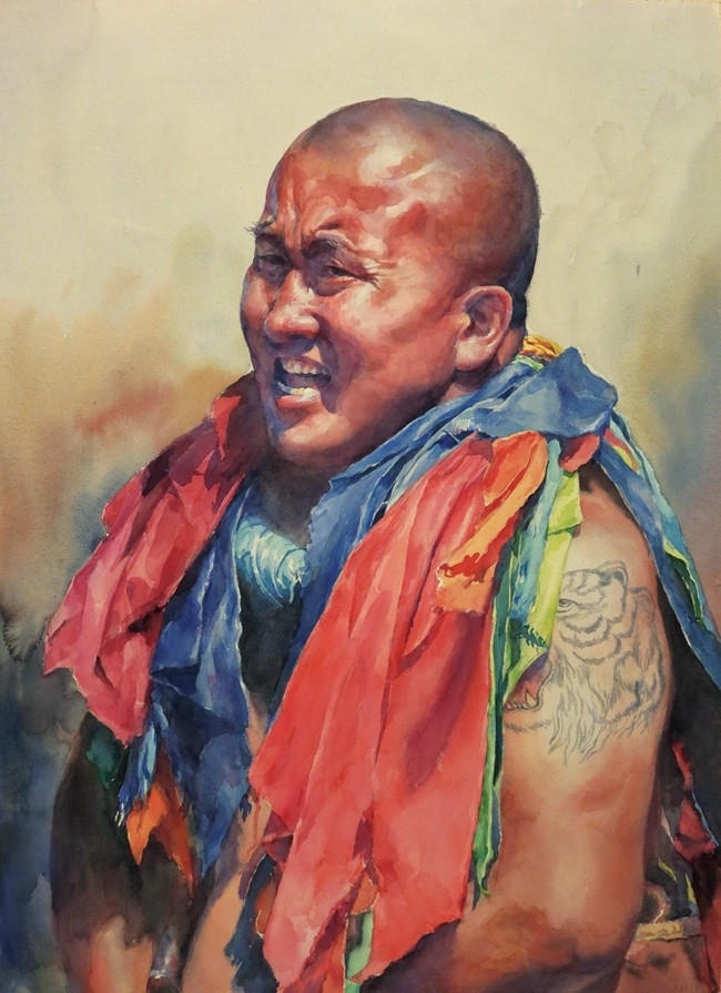 晁铁军水彩画艺术作品欣赏