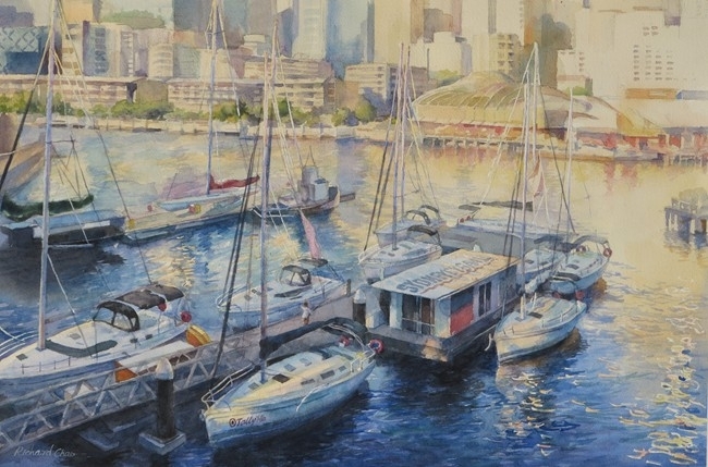 晁铁军水彩画艺术作品欣赏