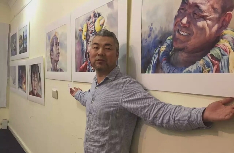 晁铁军水彩画艺术作品欣赏