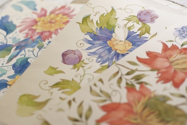 Tatyana Kartasheva花卉手绘水彩设计