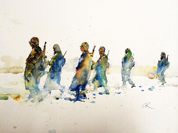 美国Charles Reid查尔斯肖像水彩画作品